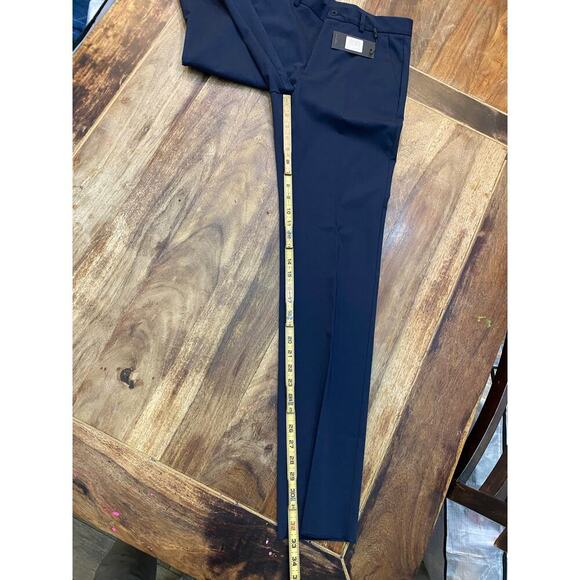 NWT House of Harlow 1960 X Revolve Navy Blue Flat Front Dress Pants Size 28 - Picture 3 of 5